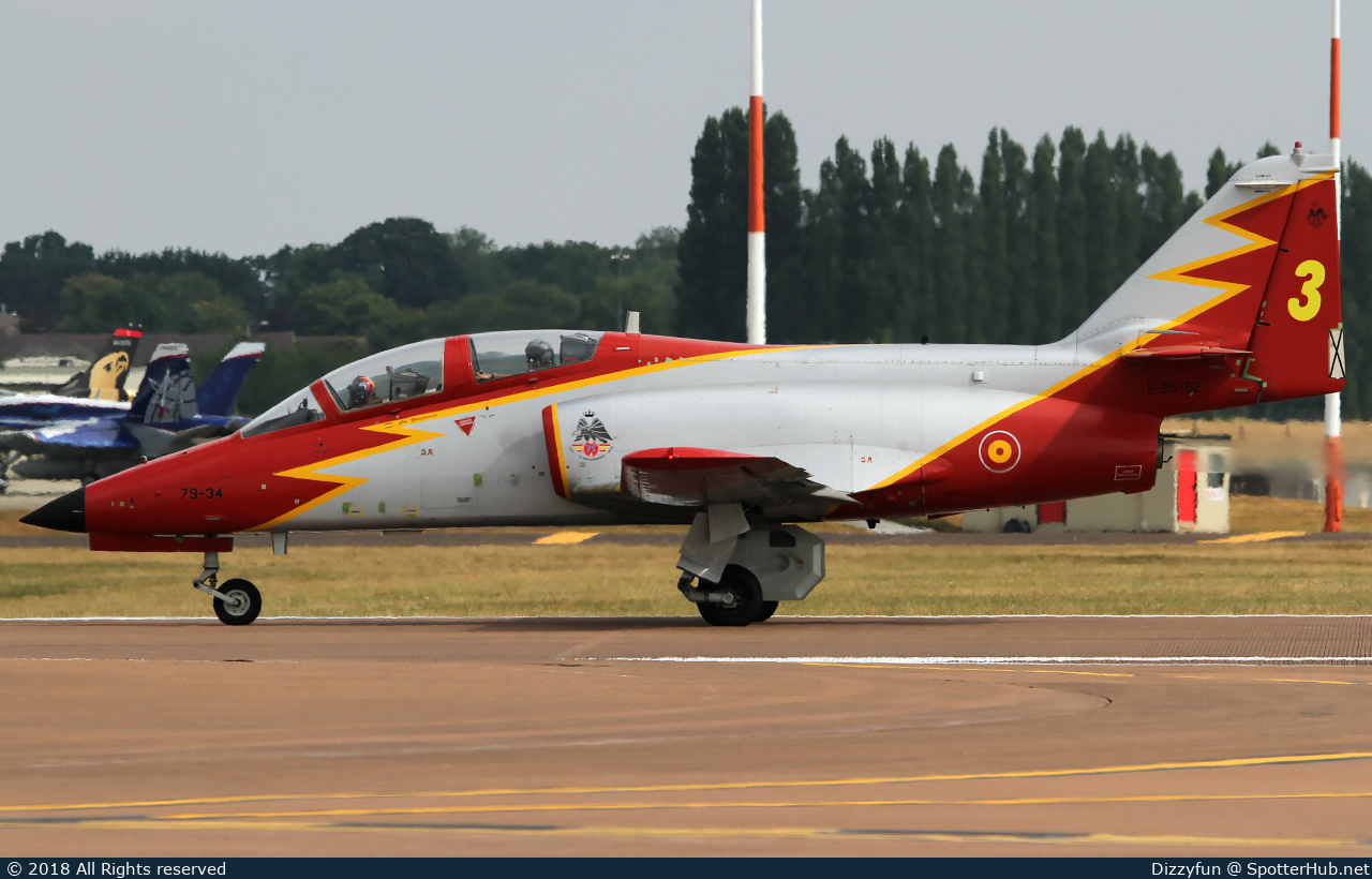 Photo of E.25-52 - CASA C-101EB Aviojet operated by Spanish Air Force