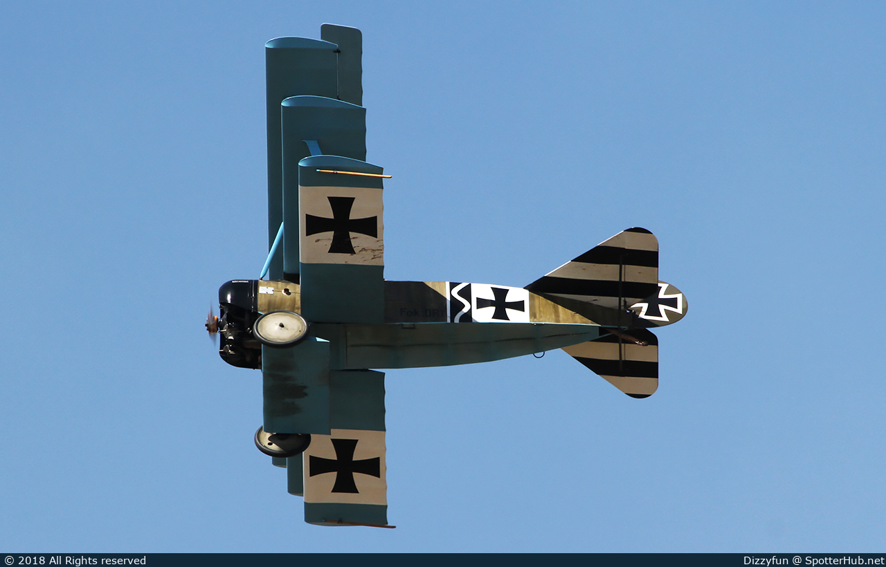 Photo of G-CDXR - Fokker DR.1 Replica operated by Great War Display Team