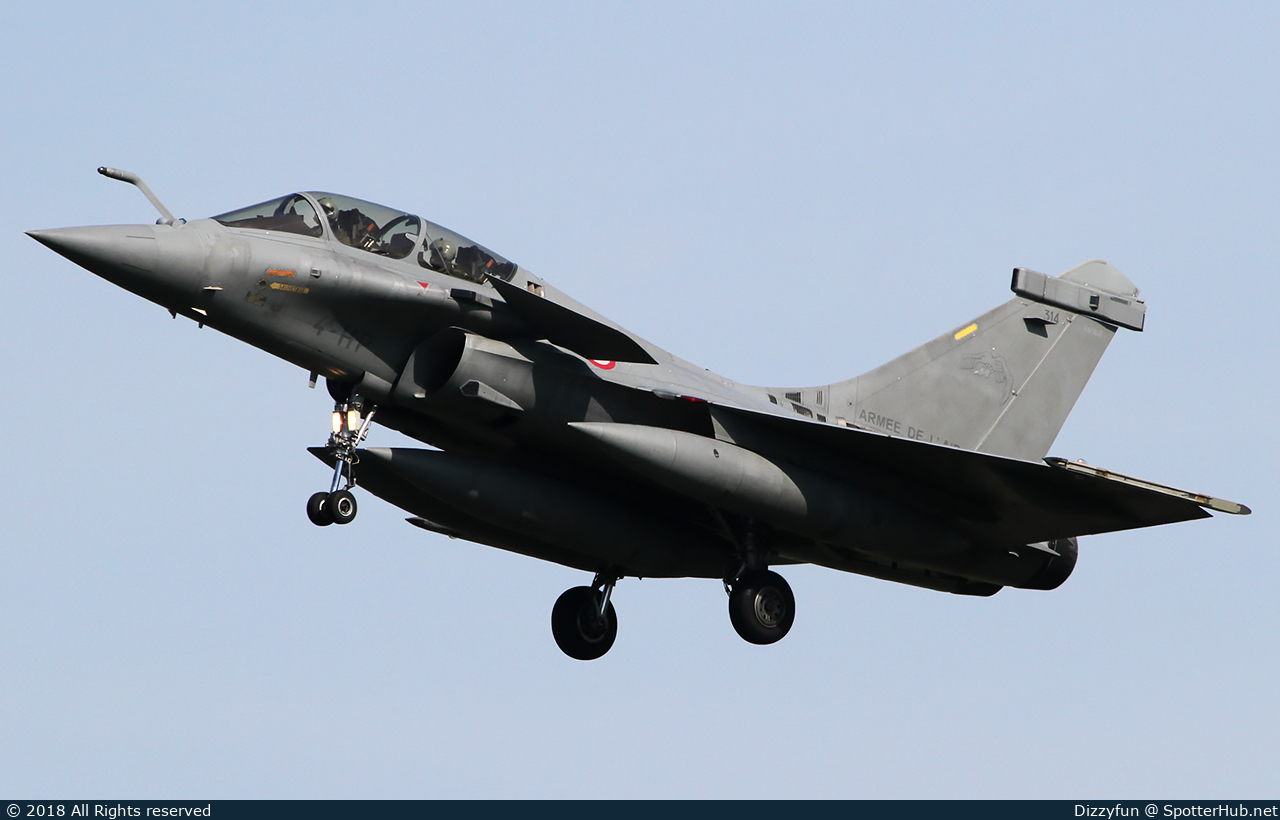 Photo of 314 - Dassault Rafale B operated by French Air Force