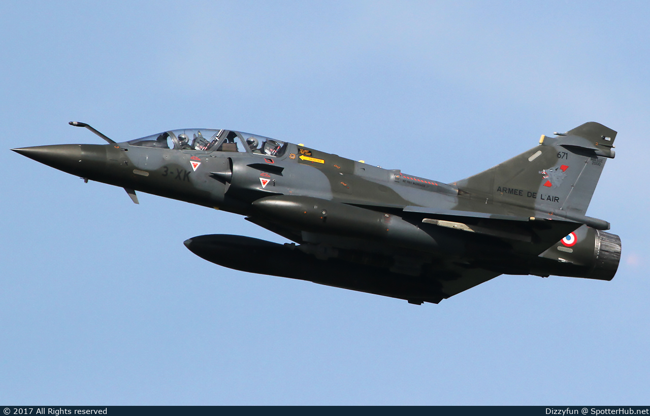 Photo of 671 - Dassault Mirage 2000D operated by French Air Force