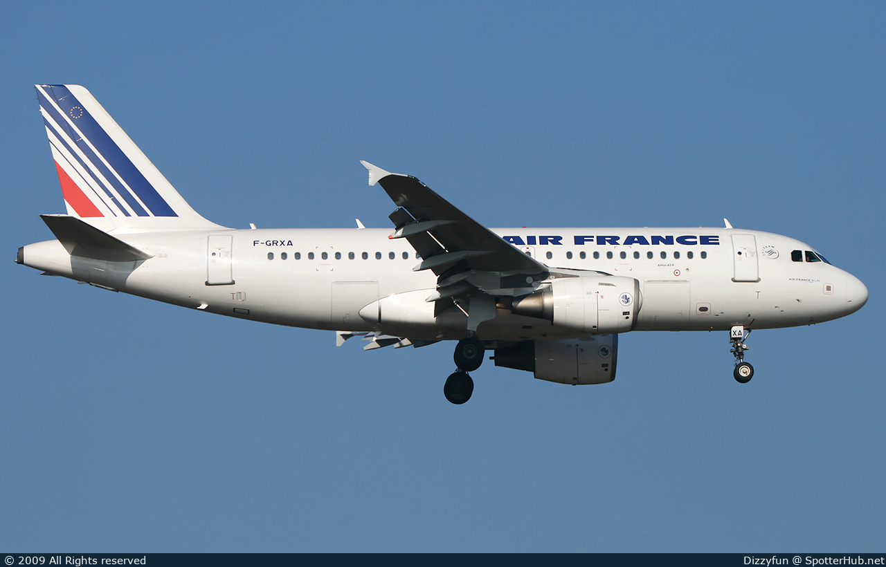 Photo of F-GRXA - Airbus A319-111 operated by Air France