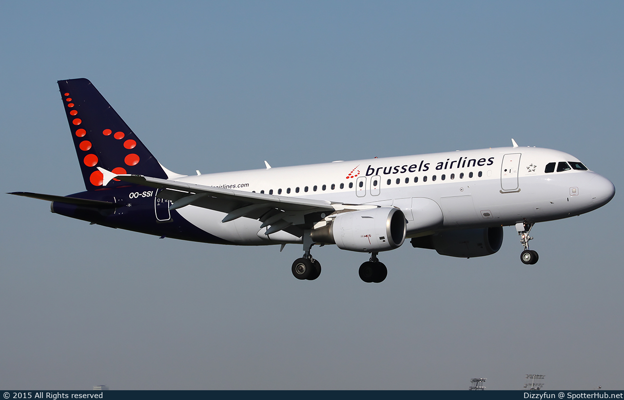 Photo of OO-SSI - Airbus A319-112 operated by Brussels Airlines