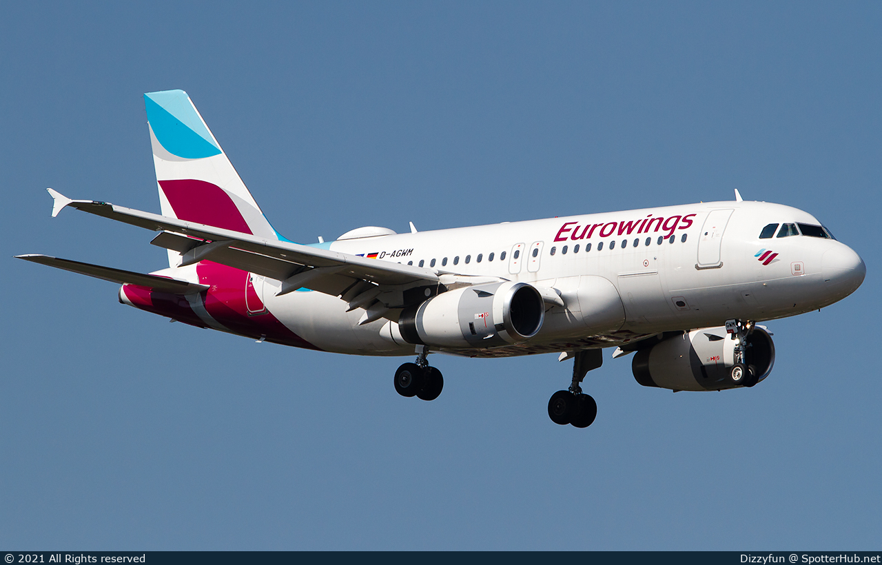Photo of D-AGWM - Airbus A319-132 operated by Eurowings