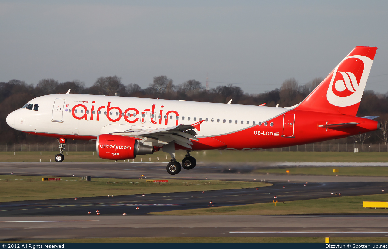 Photo of OE-LOD - Airbus A319-112 operated by Air Berlin (opb Niki)