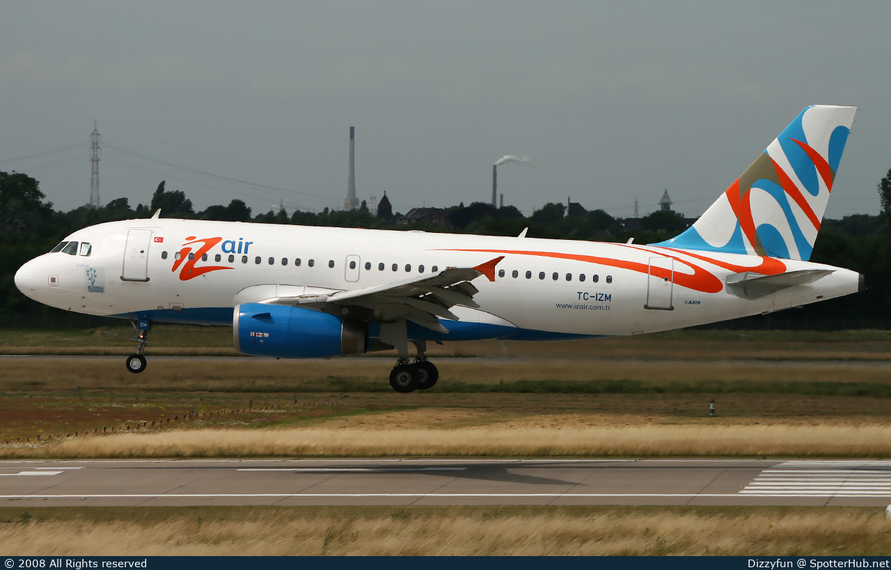 Photo of TC-IZM - Airbus A319-132 operated by IZair (opb Pegasus Airlines)