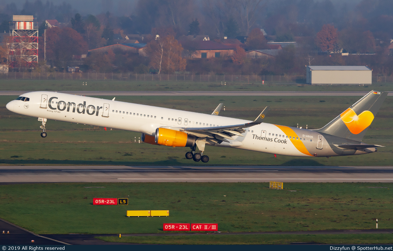 Photo of D-ABOR - Boeing 757-3CQ operated by Condor