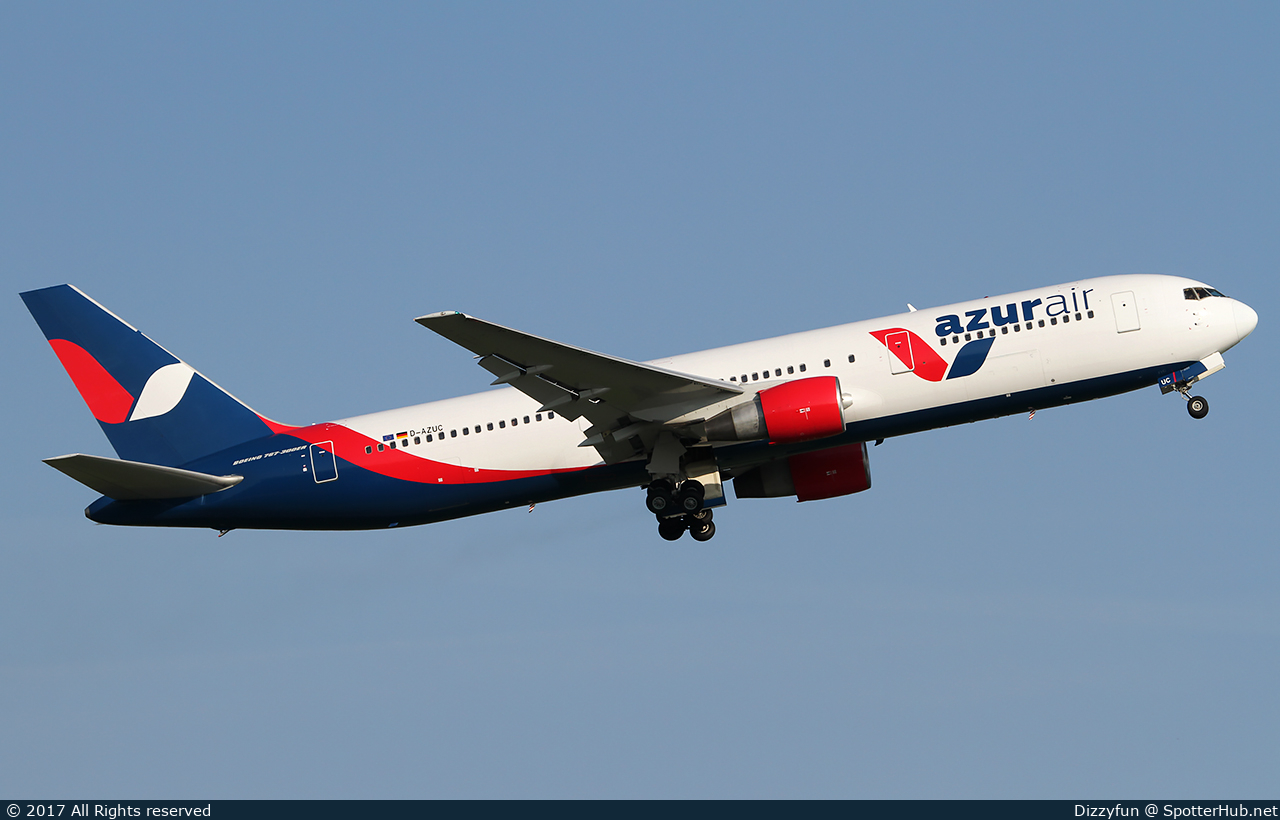 Photo of D-AZUC - Boeing 767-33A(ER) operated by Azur Air Germany