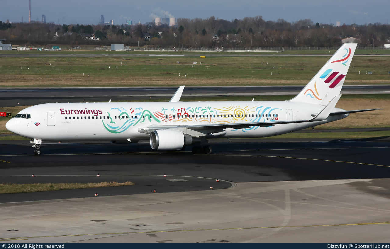 Photo of HB-JJF - Boeing 767-316(ER) operated by Eurowings (opb PrivatAir)