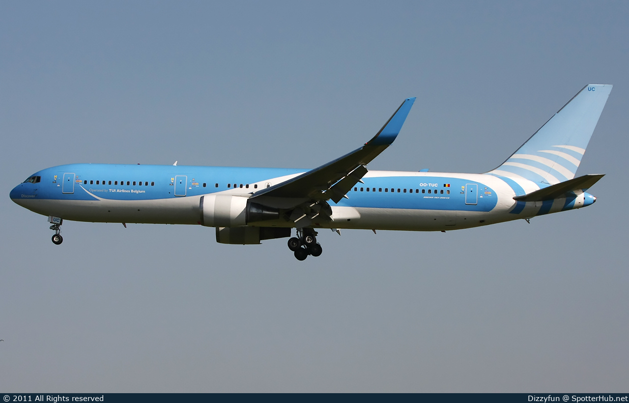 Photo of OO-TUC - Boeing 767-341(ER) operated by Jetairfly