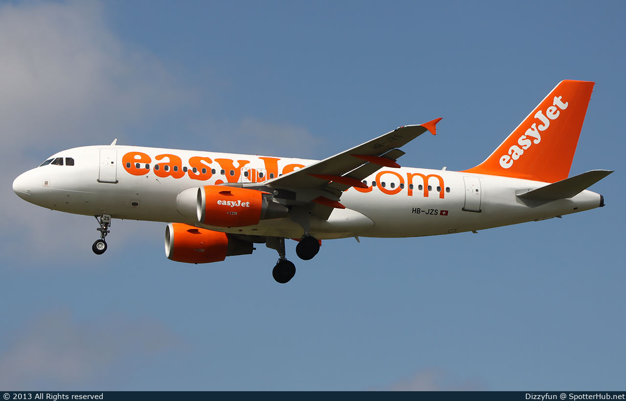 Photo of HB-JZS - Airbus A319-111 operated by easyJet Switzerland