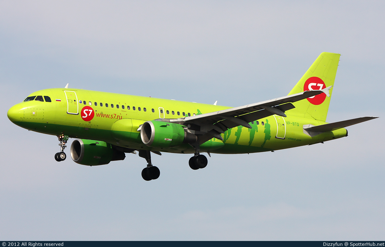 Photo of VP-BTQ - Airbus A319-114 operated by S7 Airlines