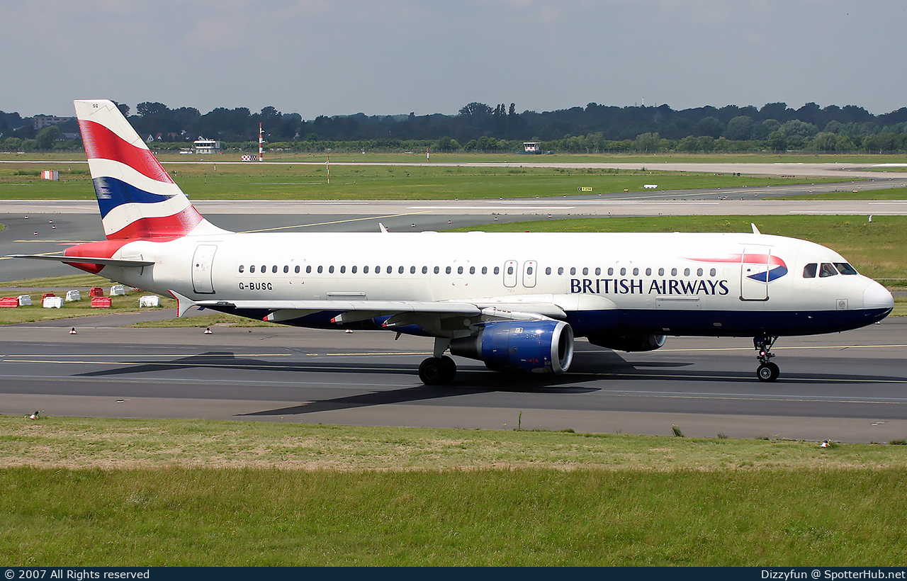 Photo of G-BUSG - Airbus A320-211 operated by British Airways