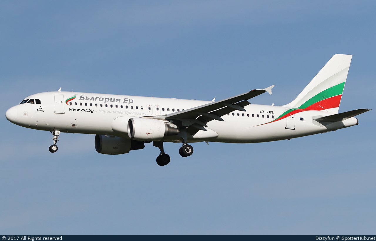Photo of LZ-FBE - Airbus A320-214 operated by Bulgaria Air
