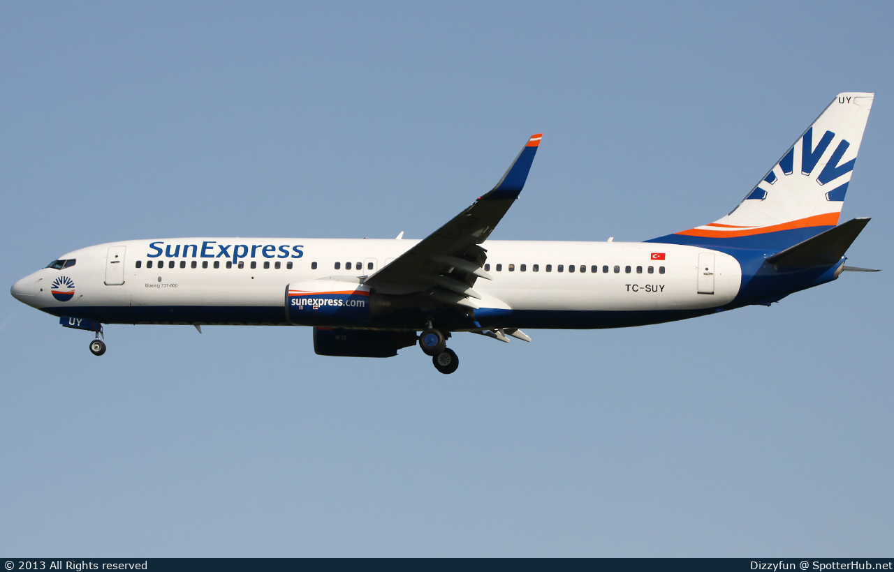 Photo of TC-SUY - Boeing 737-86N operated by SunExpress