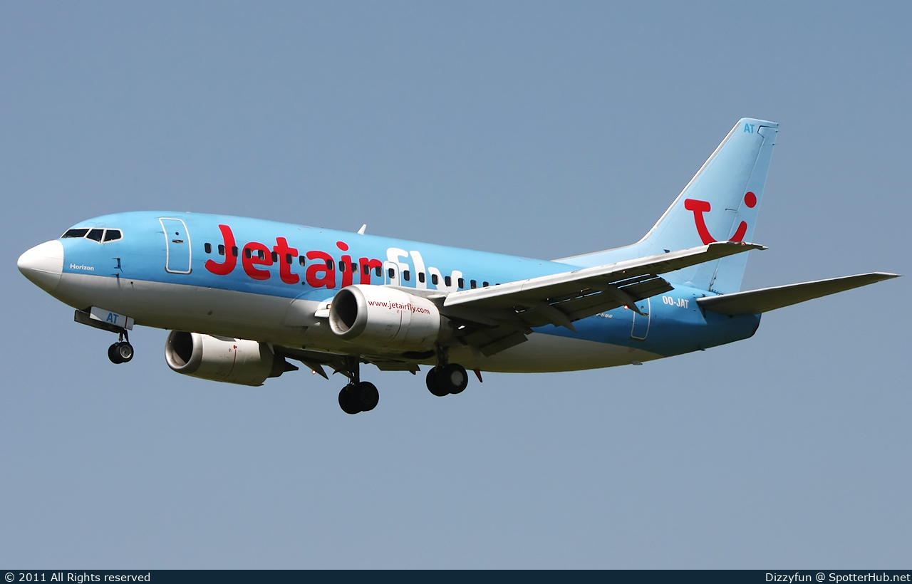 Photo of OO-JAT - Boeing 737-5K5 operated by Jetairfly