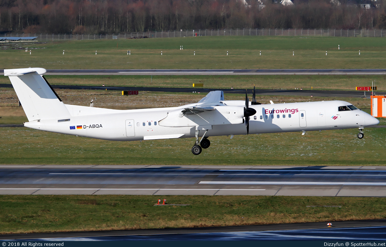 Photo of D-ABQA - Bombardier DHC-8-402 Dash 8 Q400 operated by Eurowings (opb LGW Luftfahrtgesellschaft Walter)
