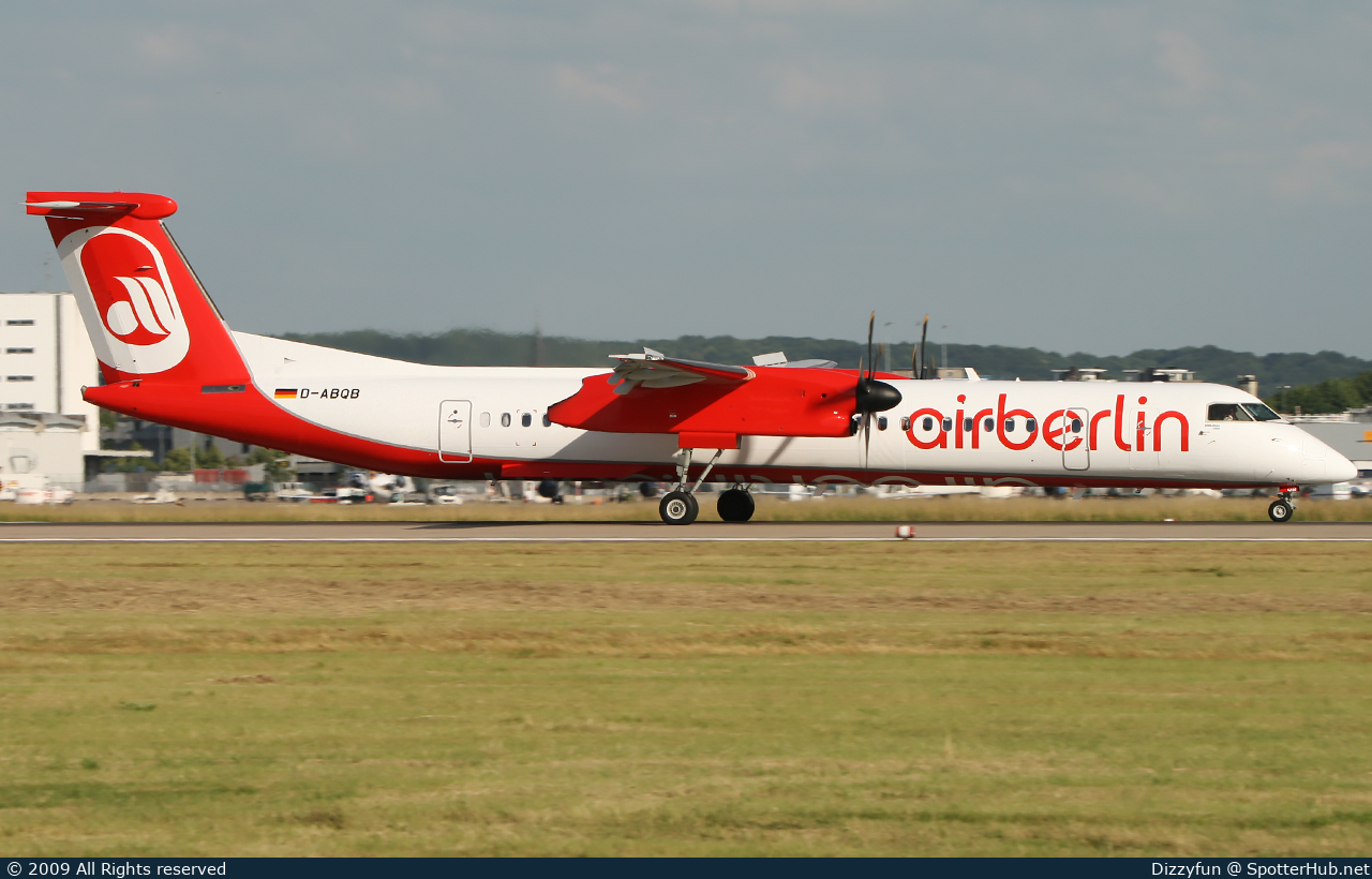 Photo of D-ABQB - Bombardier DHC-8-402 Dash 8 Q400 operated by Air Berlin (opb LGW Luftfahrtgesellschaft Walter)