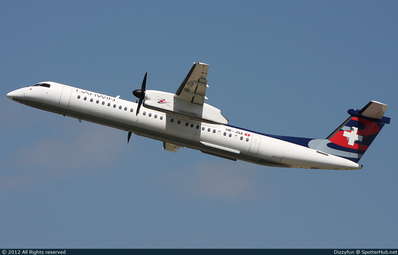 Photo of HB-JQA - Bombardier DHC-8-402 Dash 8 Q400 operated by Darwin Airline
