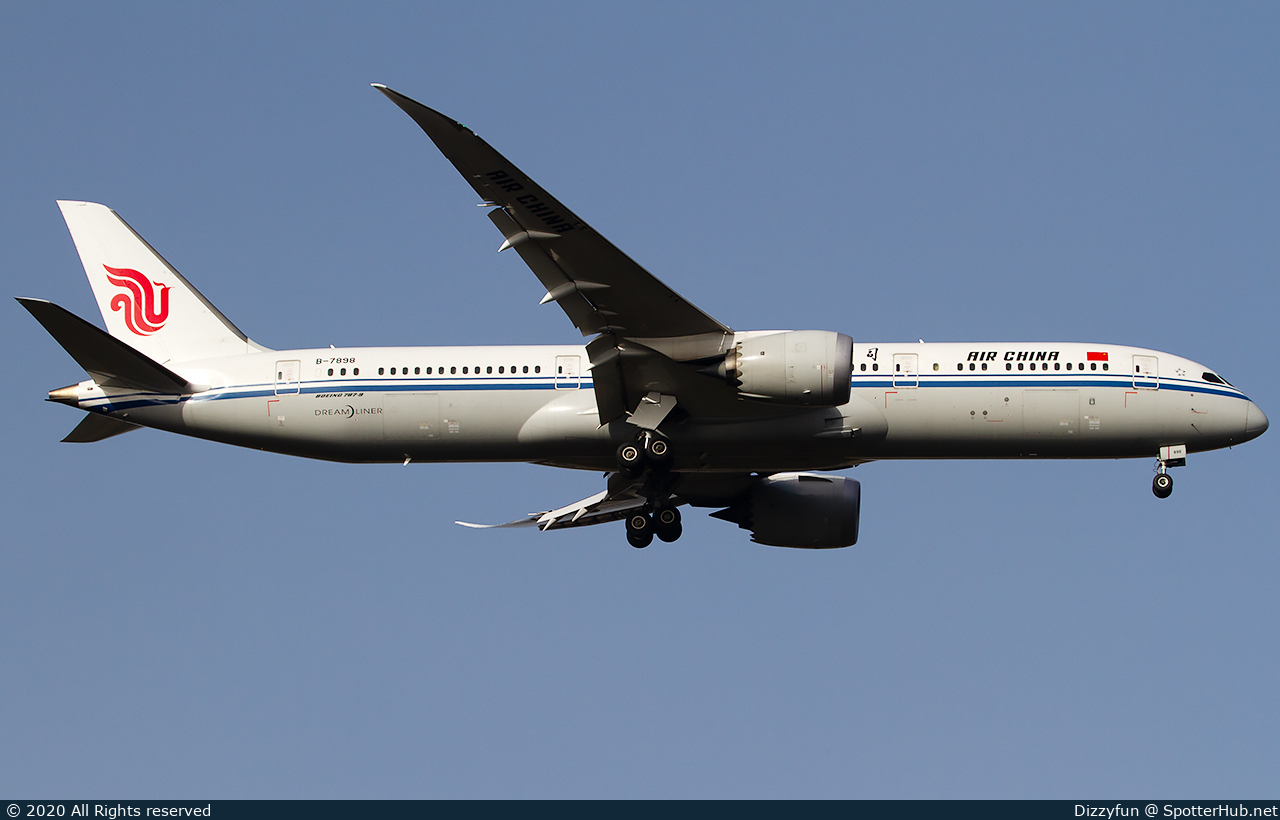 Photo of B-7898 - Boeing 787-9 Dreamliner operated by Air China