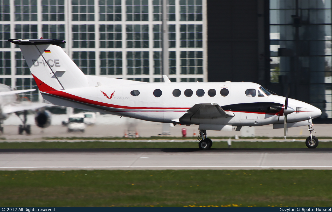 Photo of D-IICE - Beechcraft 200 Super King Air operated by Euro Link