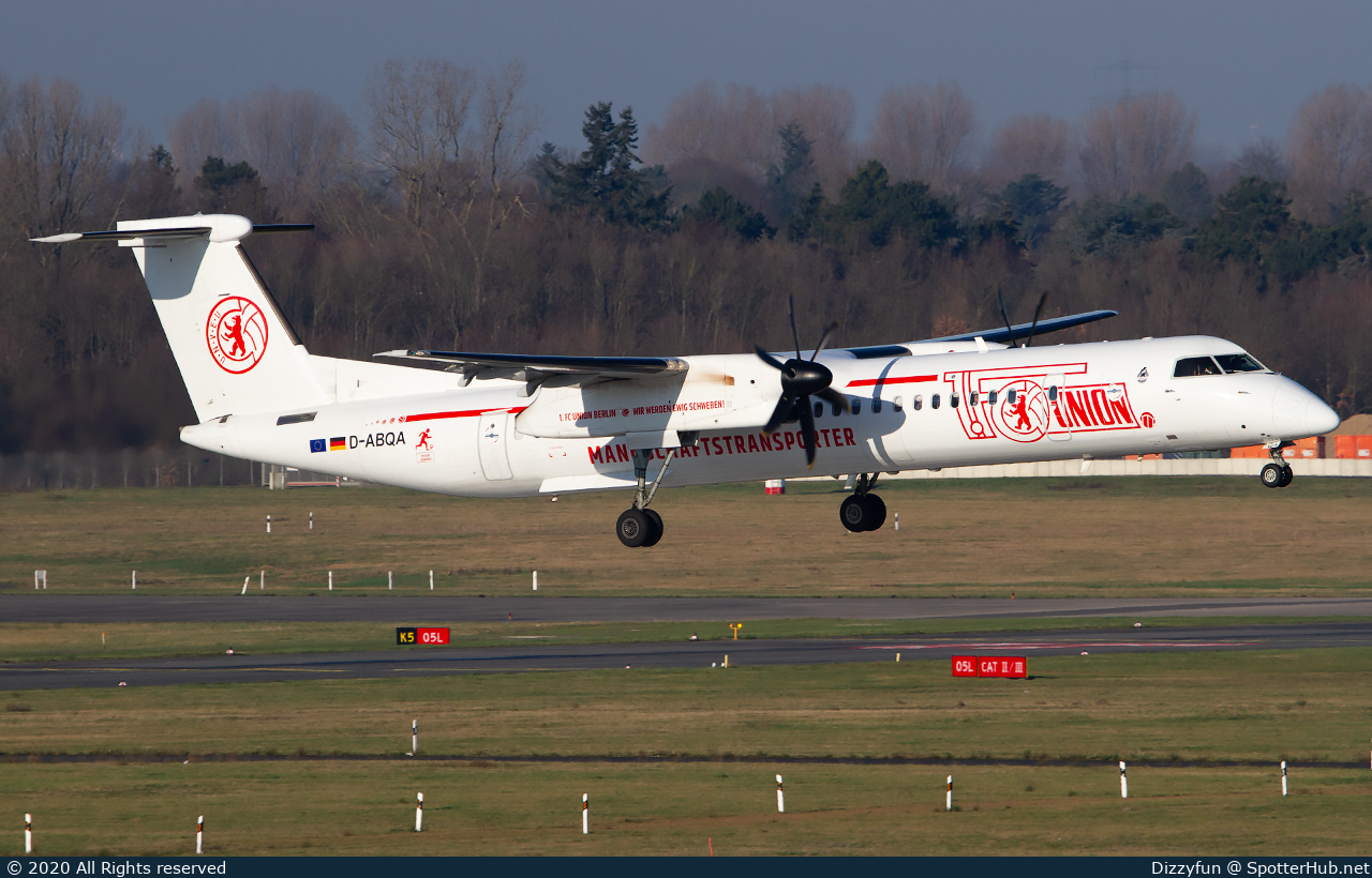 Photo of D-ABQA - Bombardier DHC-8-402 Dash 8 Q400 operated by LGW Luftfahrtgesellschaft Walter