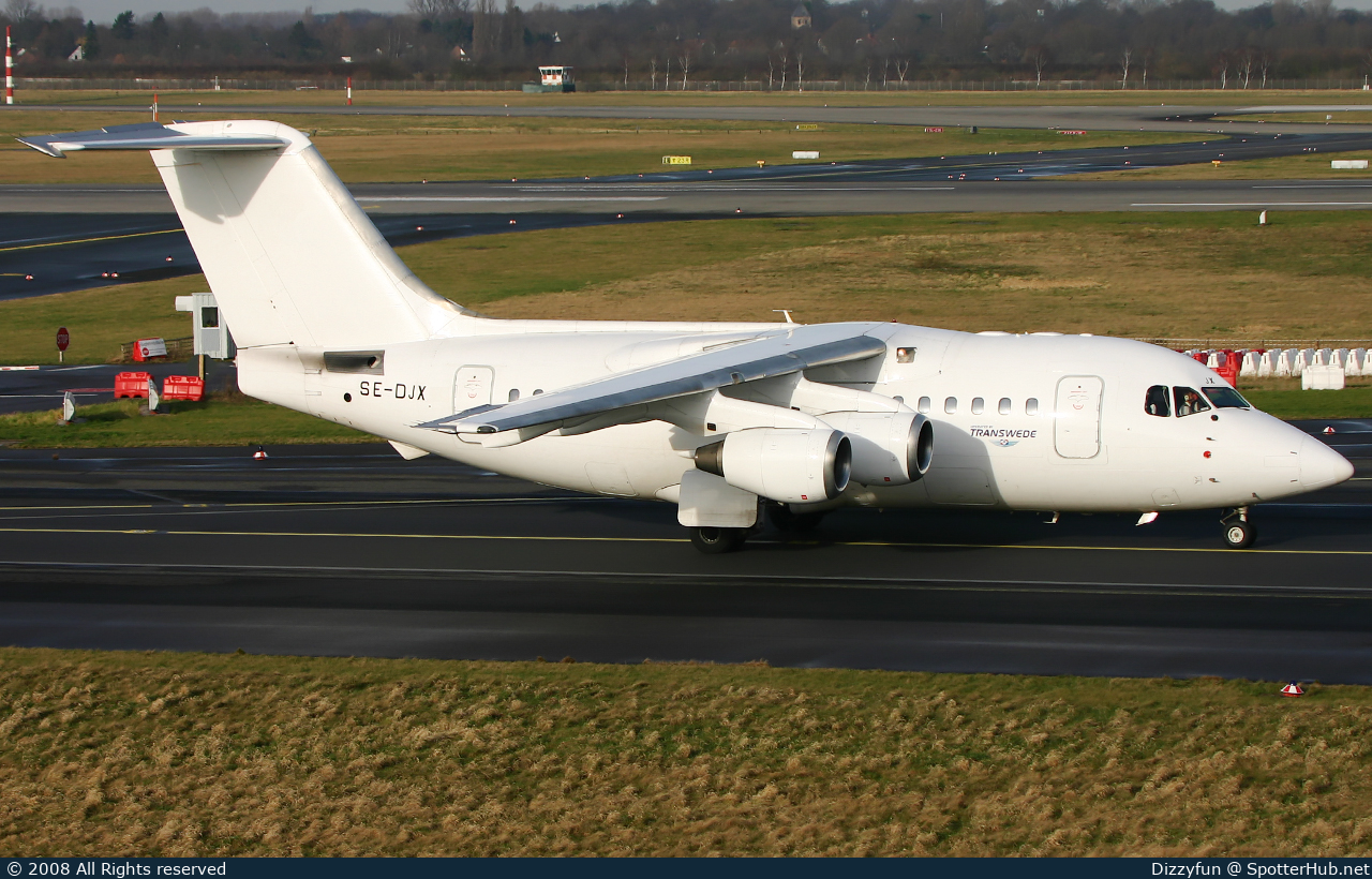 Photo of SE-DJX - British Aerospace Avro RJ70 operated by Transwede Airways