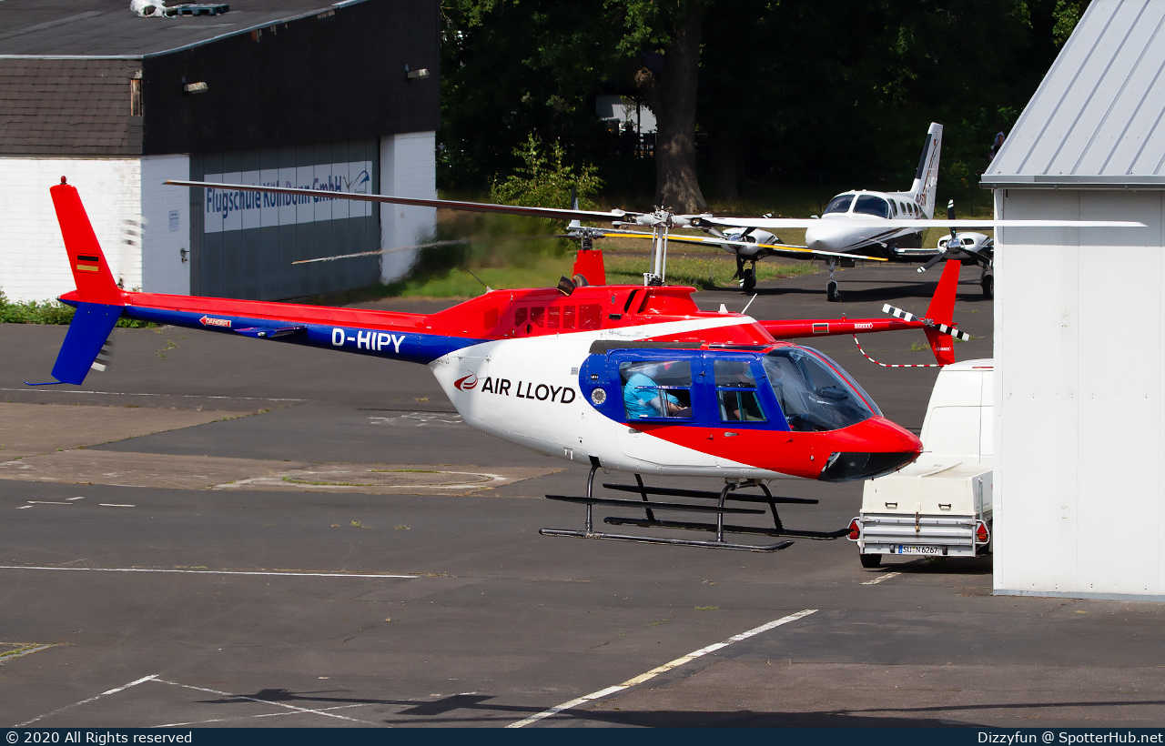 Photo of D-HIPY - Bell 206B JetRanger III operated by Air Lloyd