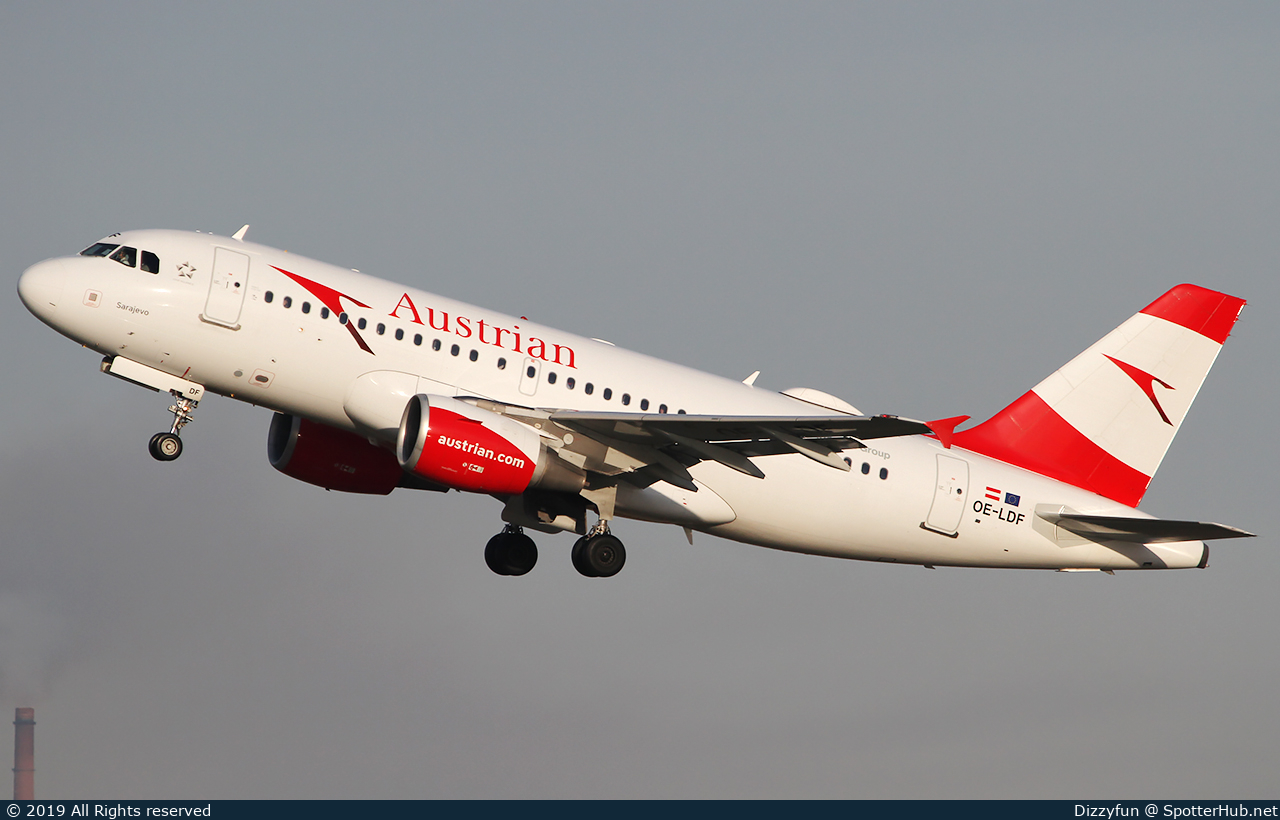 Photo of OE-LDF - Airbus A319-112 operated by Austrian Airlines
