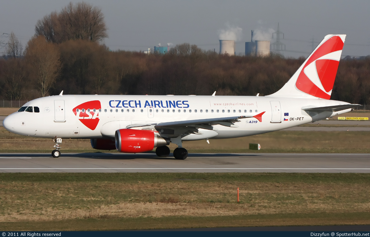 Photo of OK-PET - Airbus A319-112 operated by CSA Czech Airlines