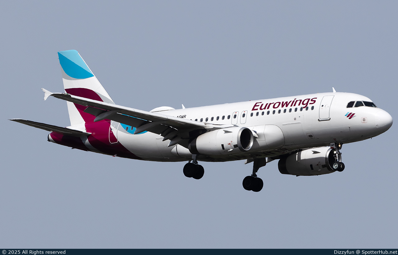 Photo of D-AGWR - Airbus A319-132 operated by Eurowings