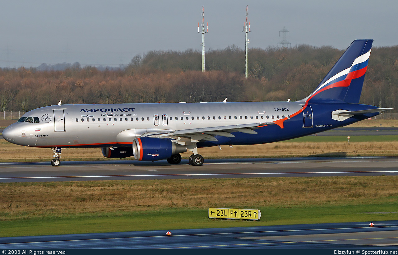 Photo of VP-BDK - Airbus A320-214 operated by Aeroflot