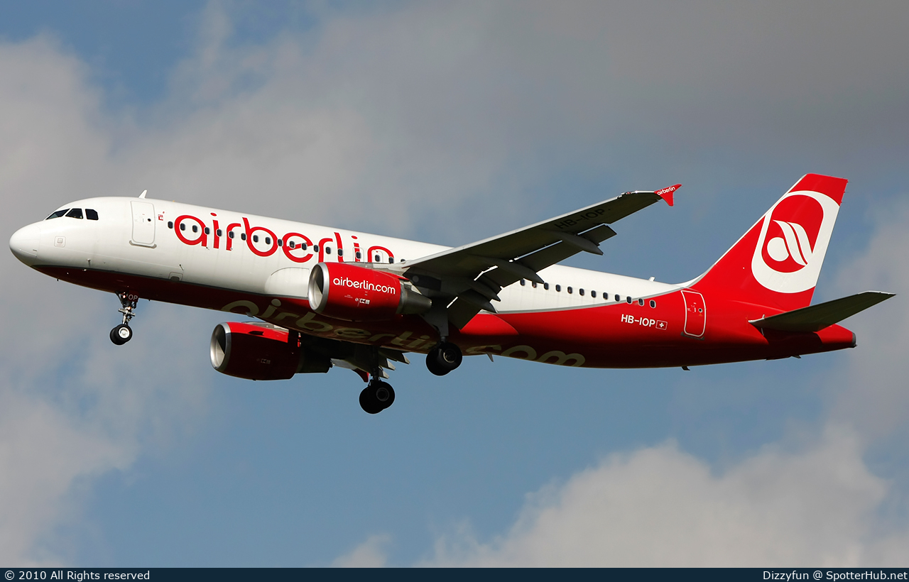 Photo of HB-IOP - Airbus A320-214 operated by Air Berlin (opb Belair Airlines)