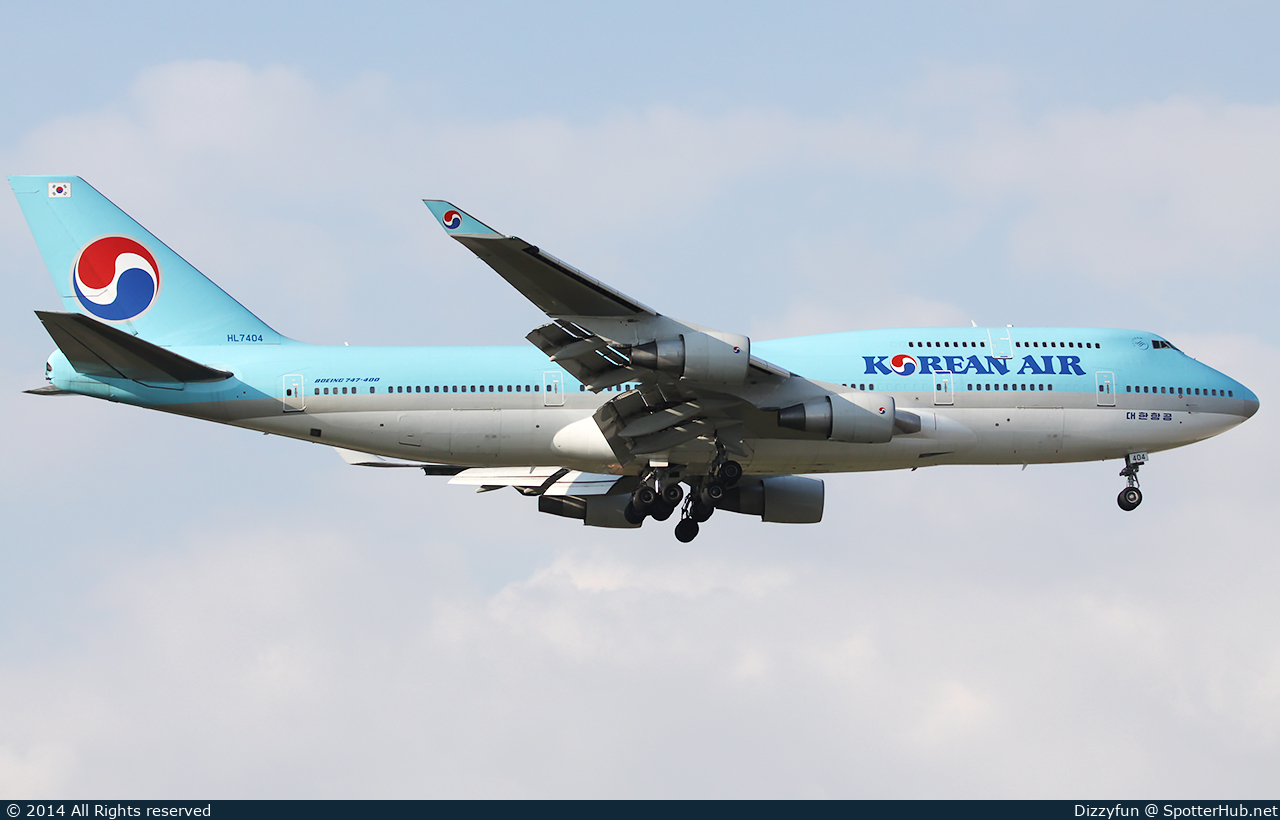 Photo of HL7404 - Boeing 747-4B5 operated by Korean Air
