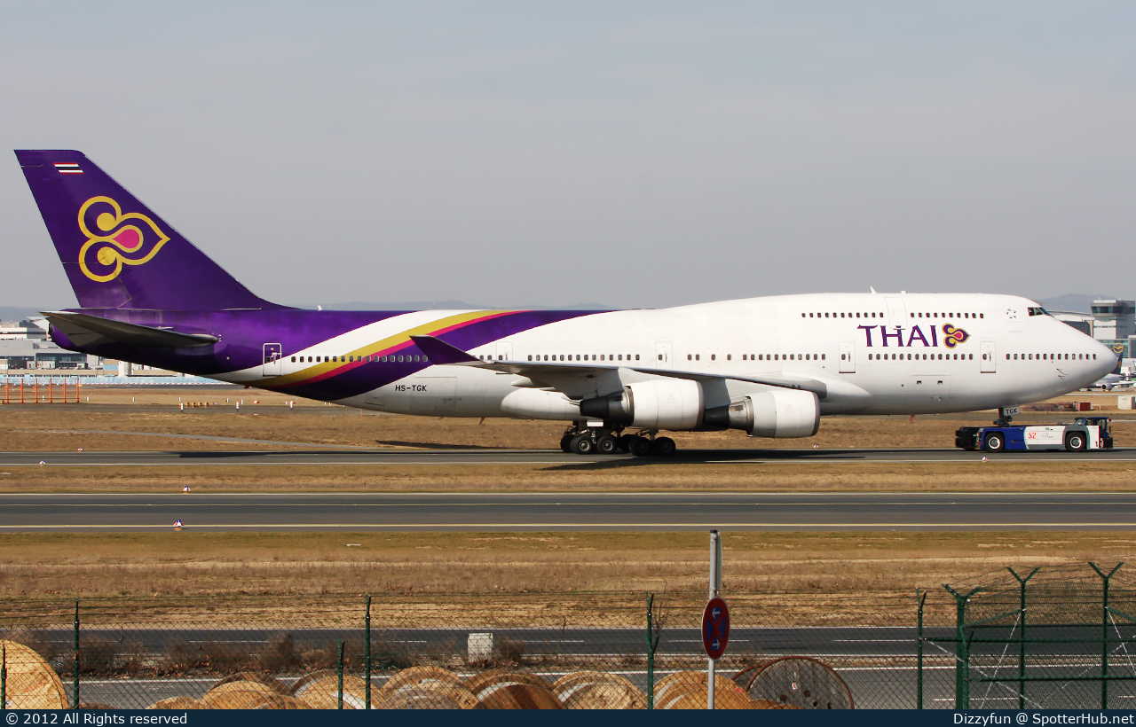 Photo of HS-TGK - Boeing 747-4D7 operated by Thai Airways International