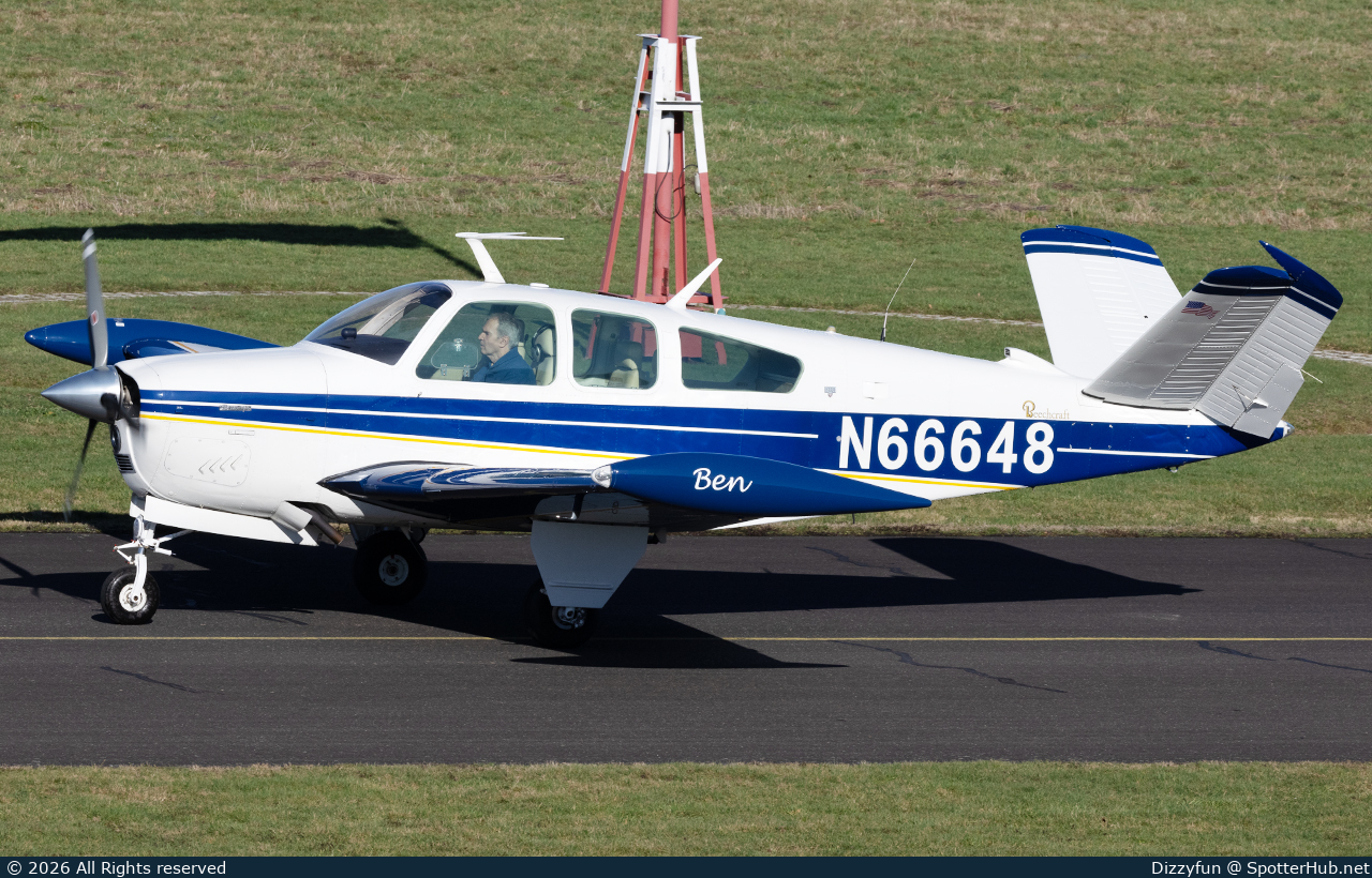 Photo of N66648 - Beechcraft V35B Bonanza operated by Private