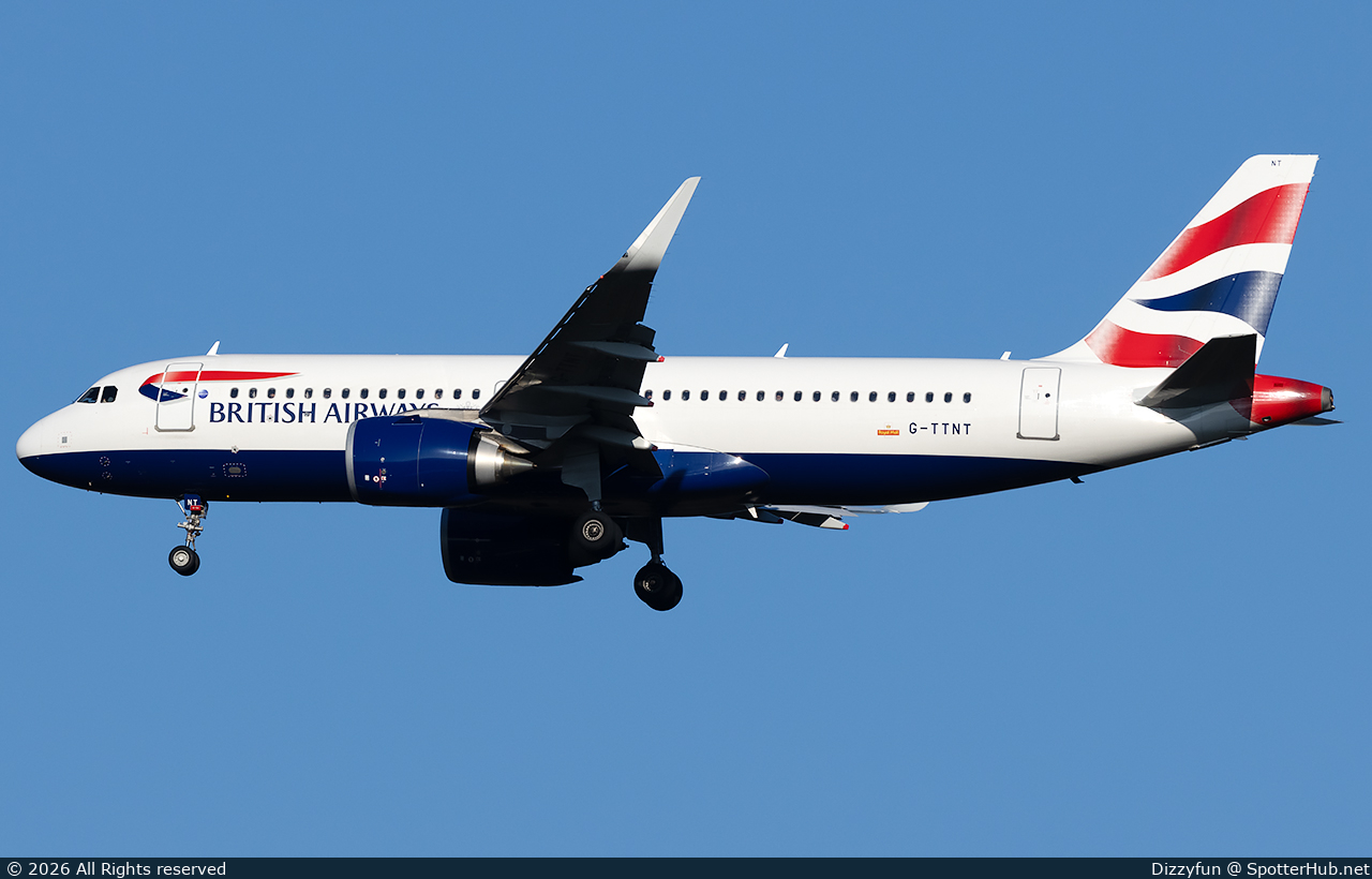 Photo of G-TTNT - Airbus A320-251N operated by British Airways