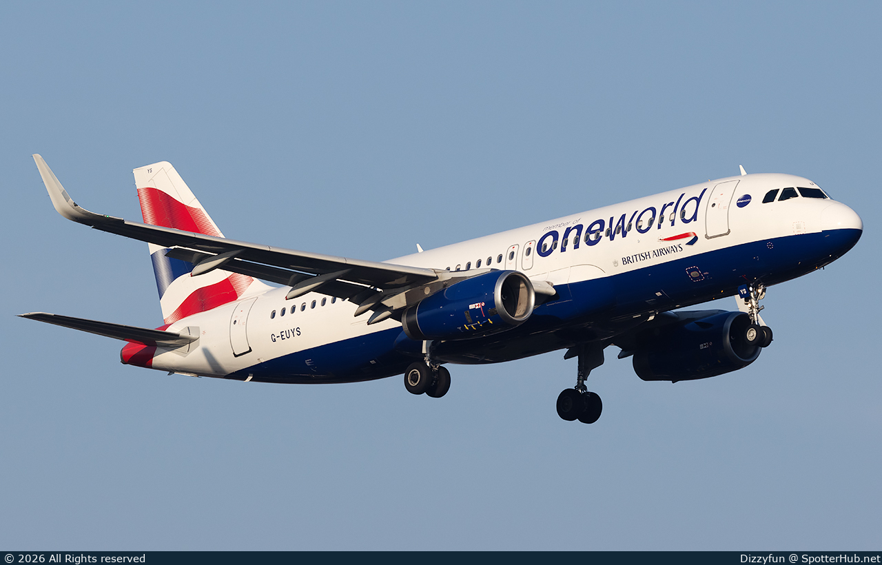 Photo of G-EUYS - Airbus A320-232 operated by British Airways