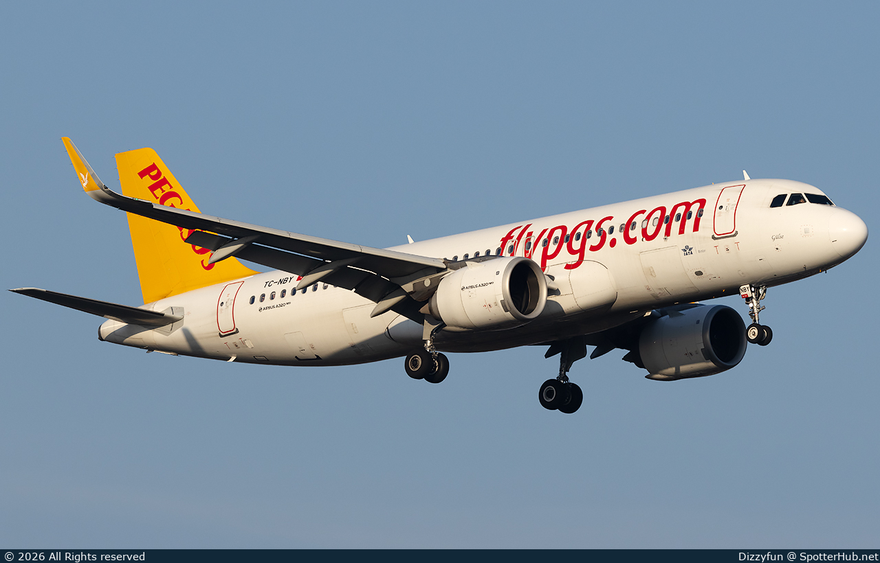 Photo of TC-NBY - Airbus A320-251N operated by Pegasus Airlines