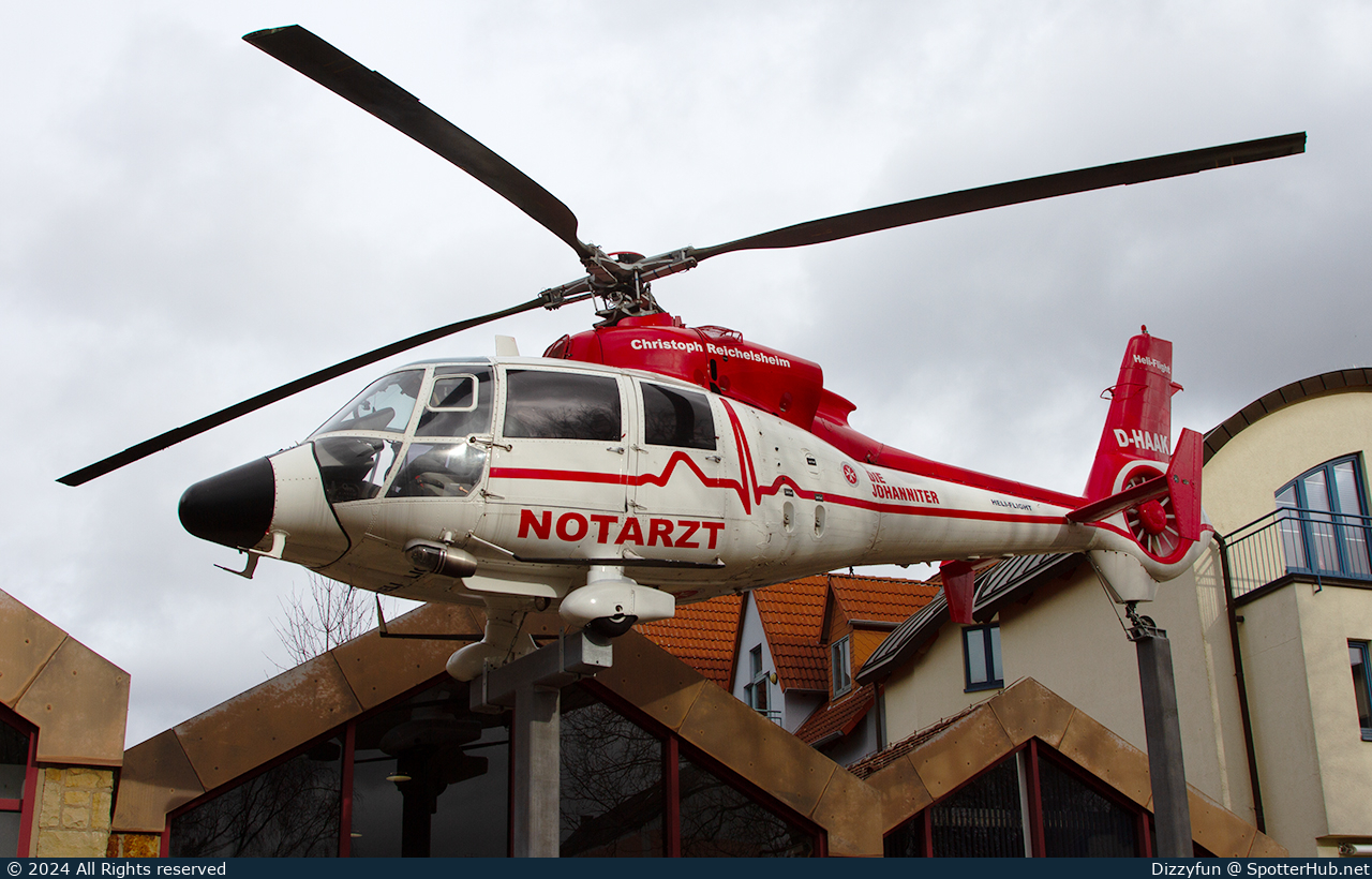 Photo of D-HAAK - Aérospatiale AS365C3 Dauphin 2 operated by Johanniter Luftrettung (opb Heli-Flight)