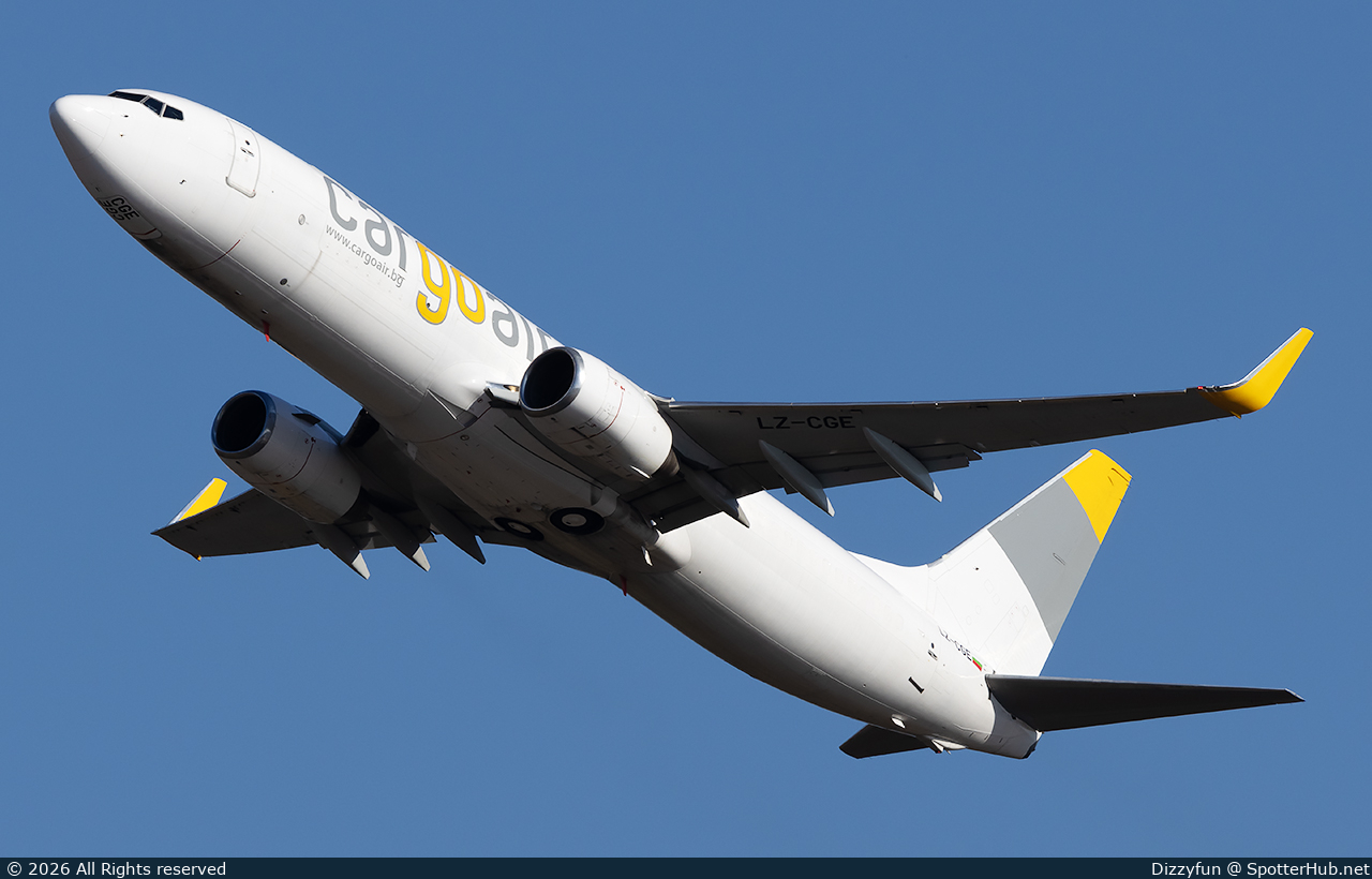 Photo of LZ-CGE - Boeing 737-86J(SF) operated by Cargoair