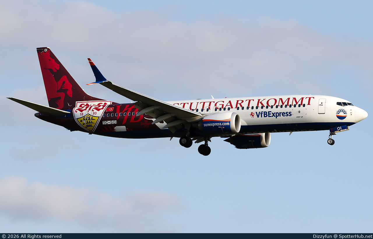 Photo of TC-SOI - Boeing 737 MAX 8 operated by SunExpress
