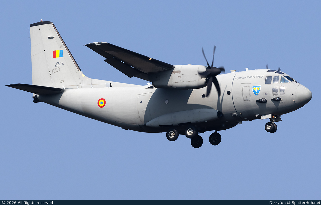 Photo of 2704 - Alenia C-27J Spartan operated by Romanian Air Force