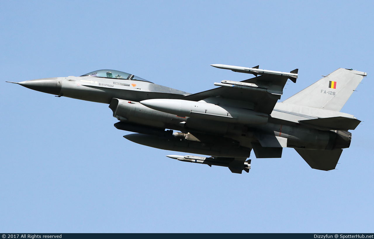 Photo of FA-128 - General Dynamics F-16AM Fighting Falcon operated by Belgian Air Force