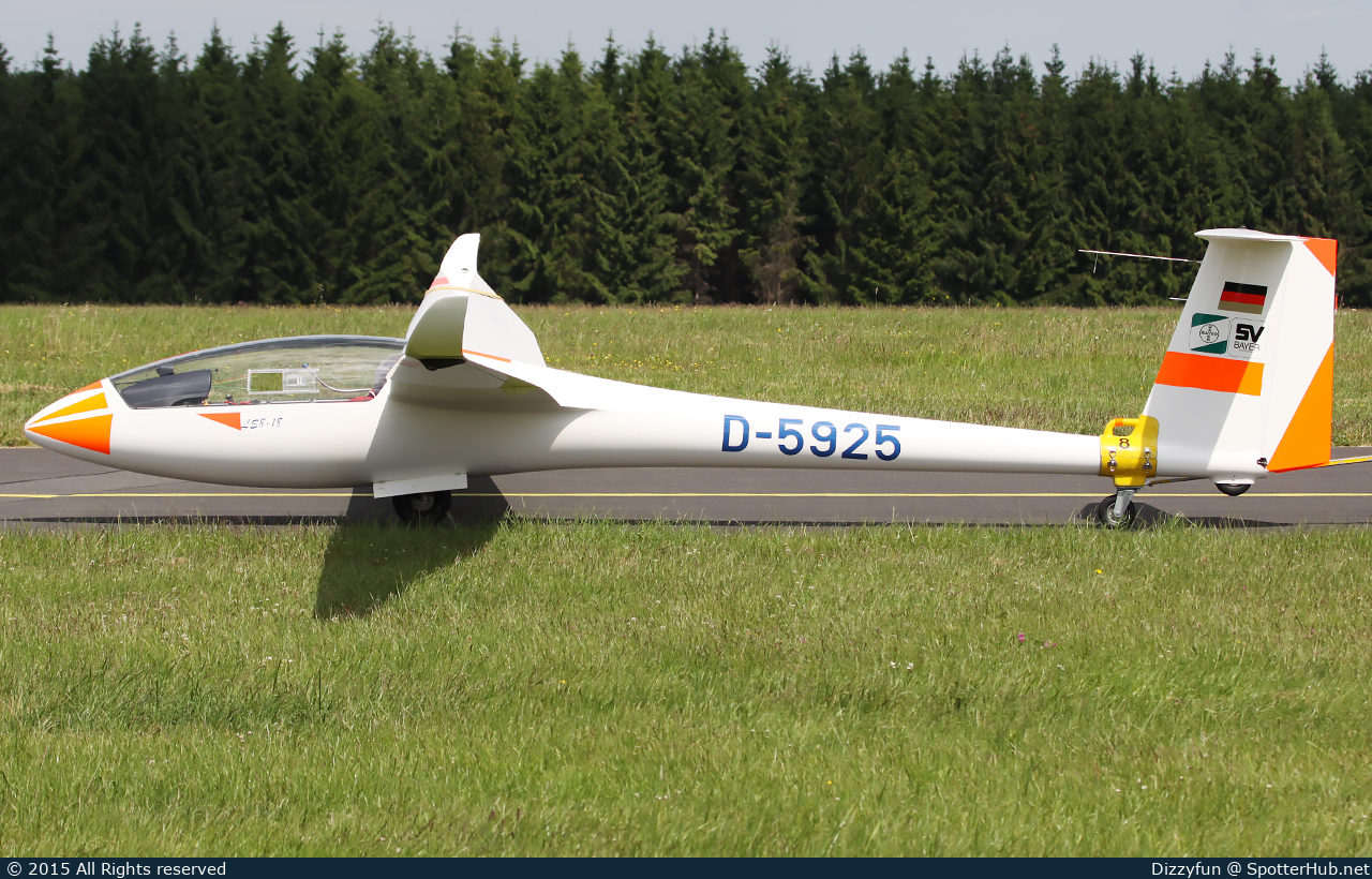 Photo of D-5925 - Rolladen-Schneider LS8-18 operated by Luftsportgruppe SV Bayer Wuppertal