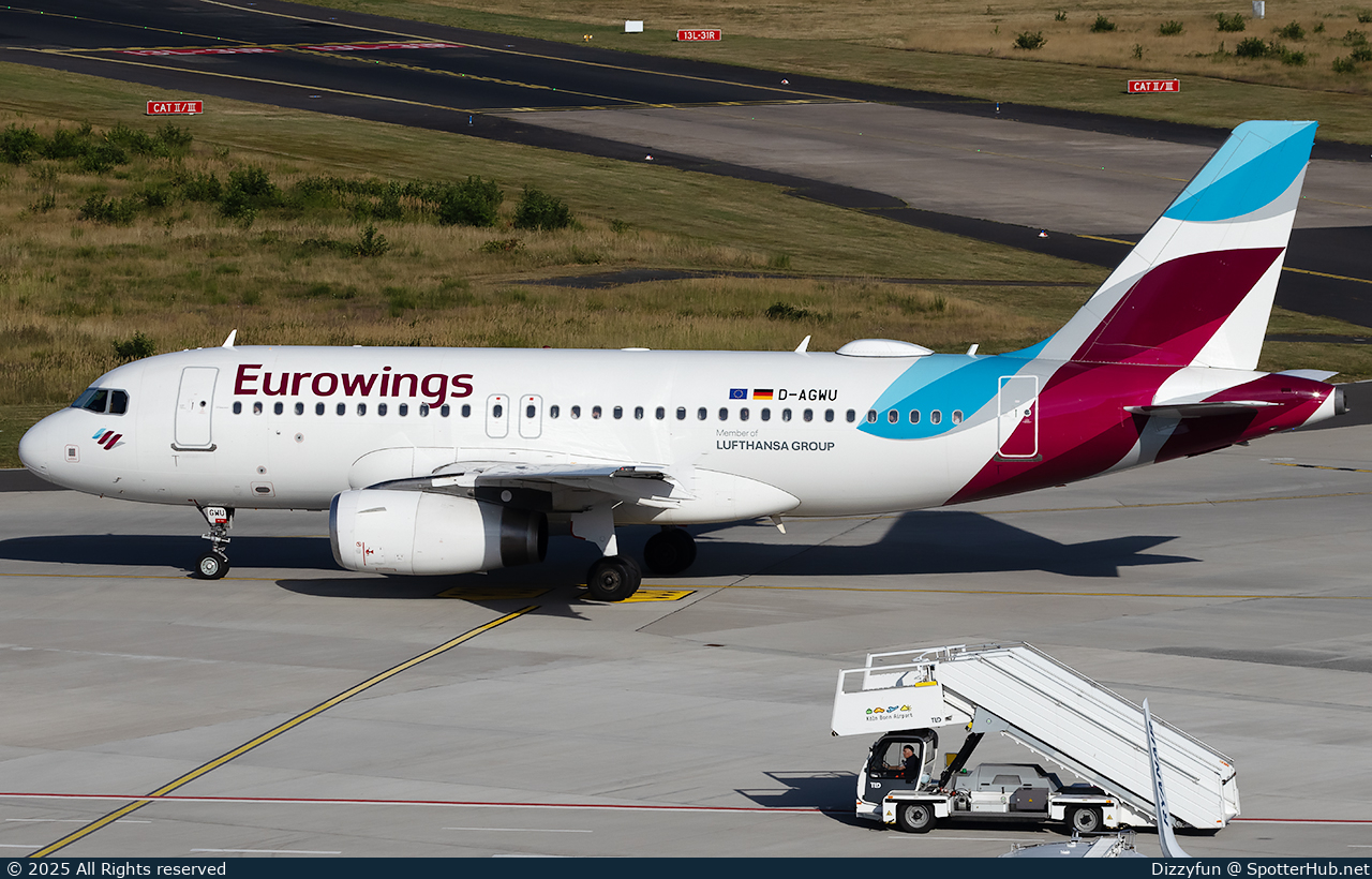 Photo of D-AGWU - Airbus A319-132 operated by Eurowings