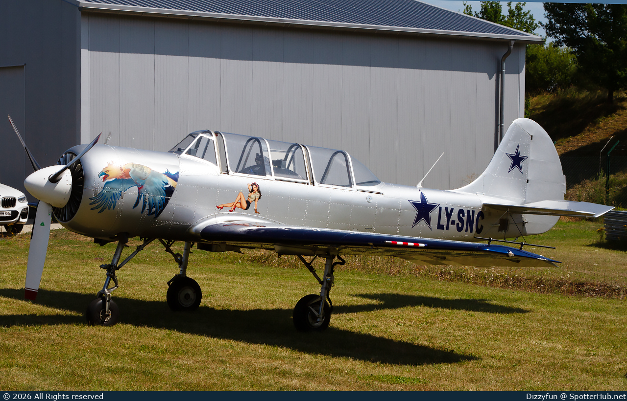 Photo of LY-SNC - Yakovlev Yak-52 operated by Private