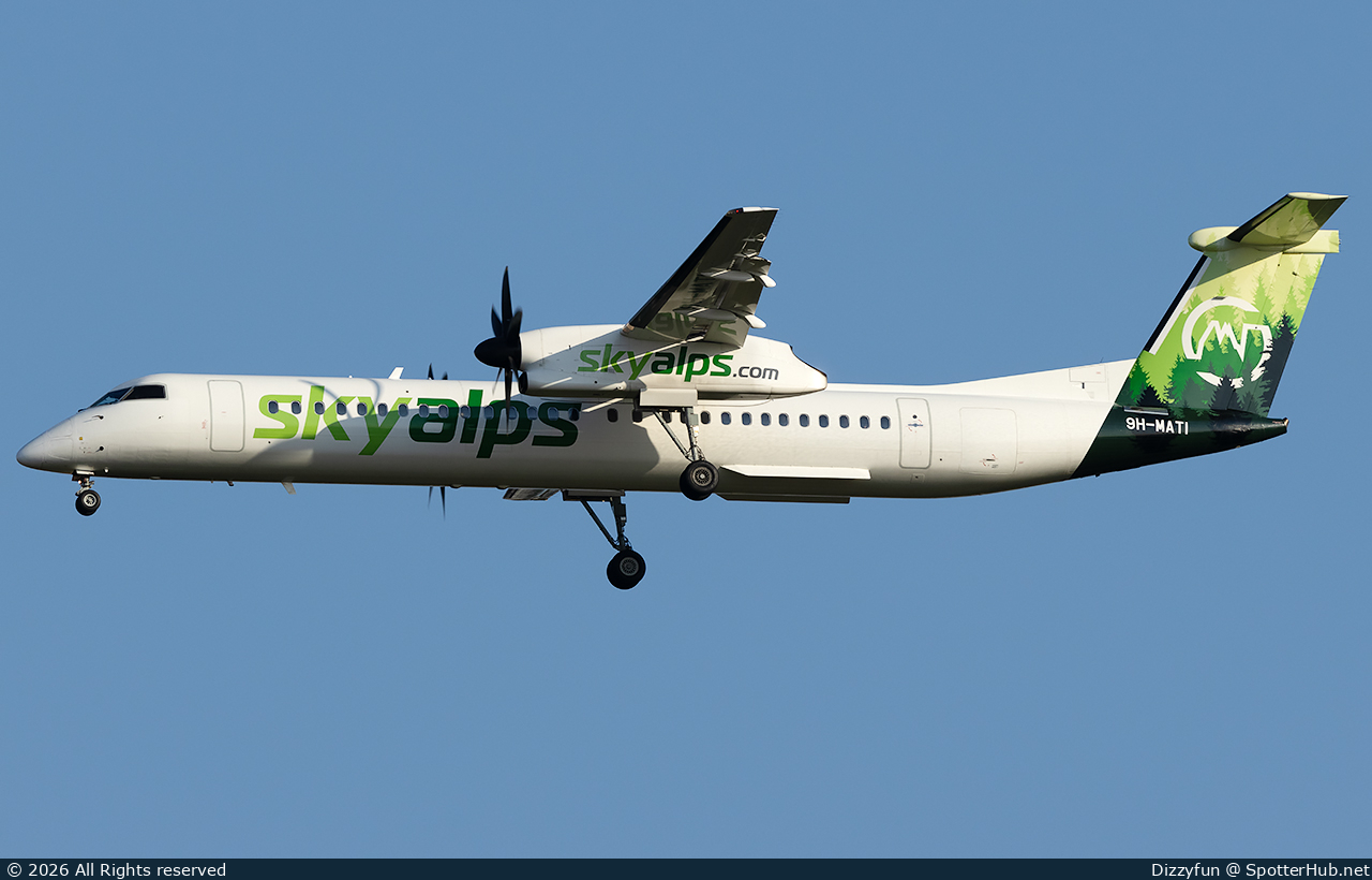 Photo of 9H-MATI - Bombardier DHC-8-402 Dash 8 Q400 operated by SkyAlps