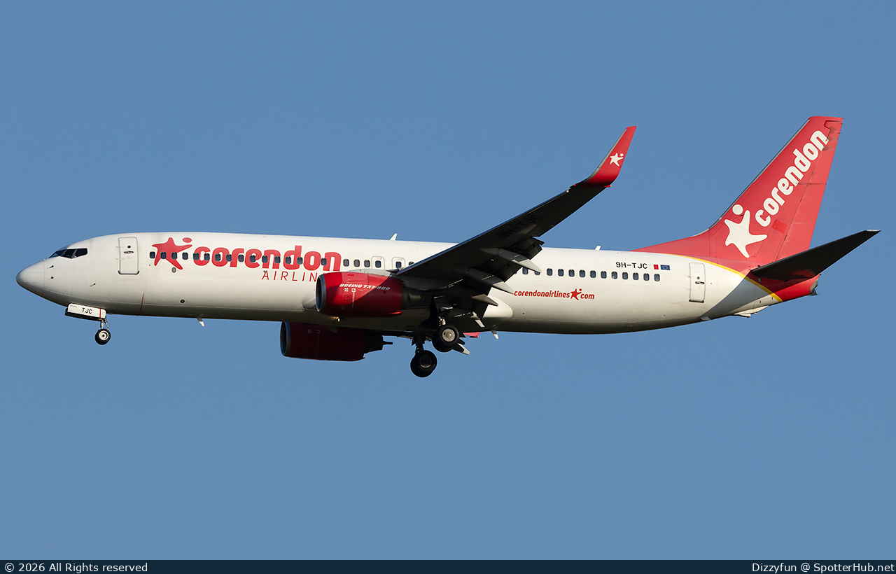 Photo of 9H-TJC - Boeing 737-86N operated by Corendon Airlines Europe