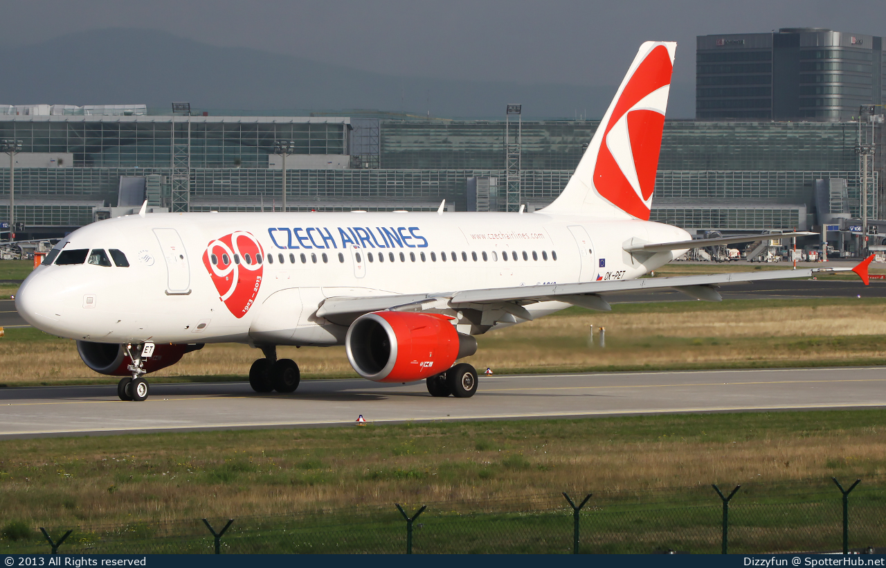 Photo of OK-PET - Airbus A319-112 operated by CSA Czech Airlines
