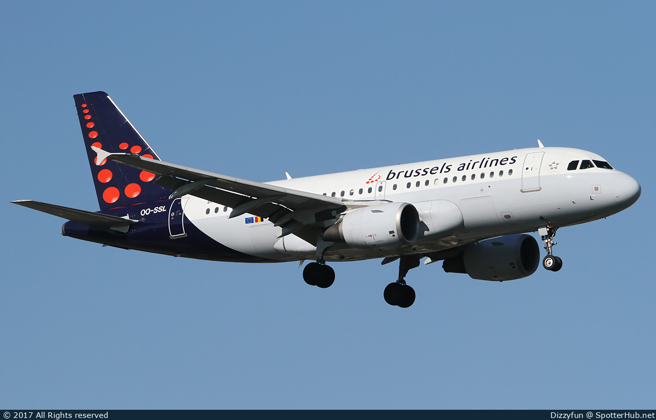 Photo of OO-SSL - Airbus A319-111 operated by Brussels Airlines